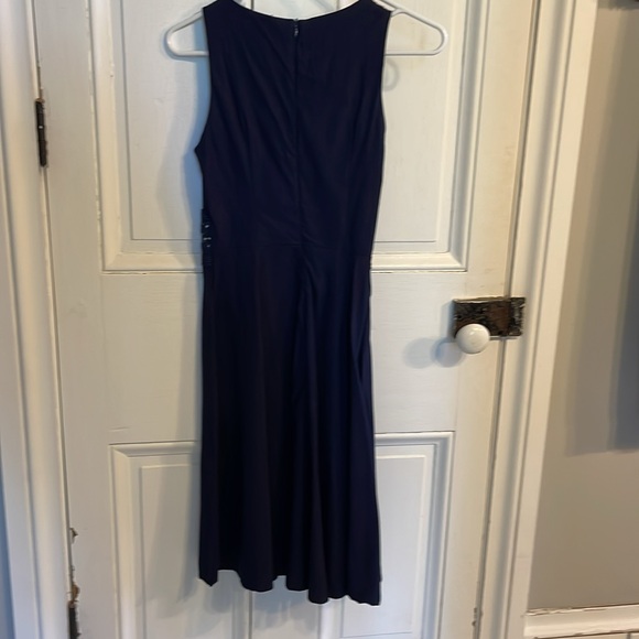 Navy Homeyee dress with beautiful lace detail around the waist - Picture 2 of 2